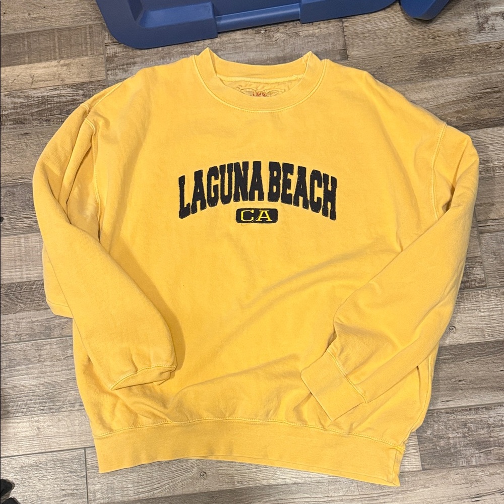 Laguna Beach Men's Yellow Crewneck Sweater